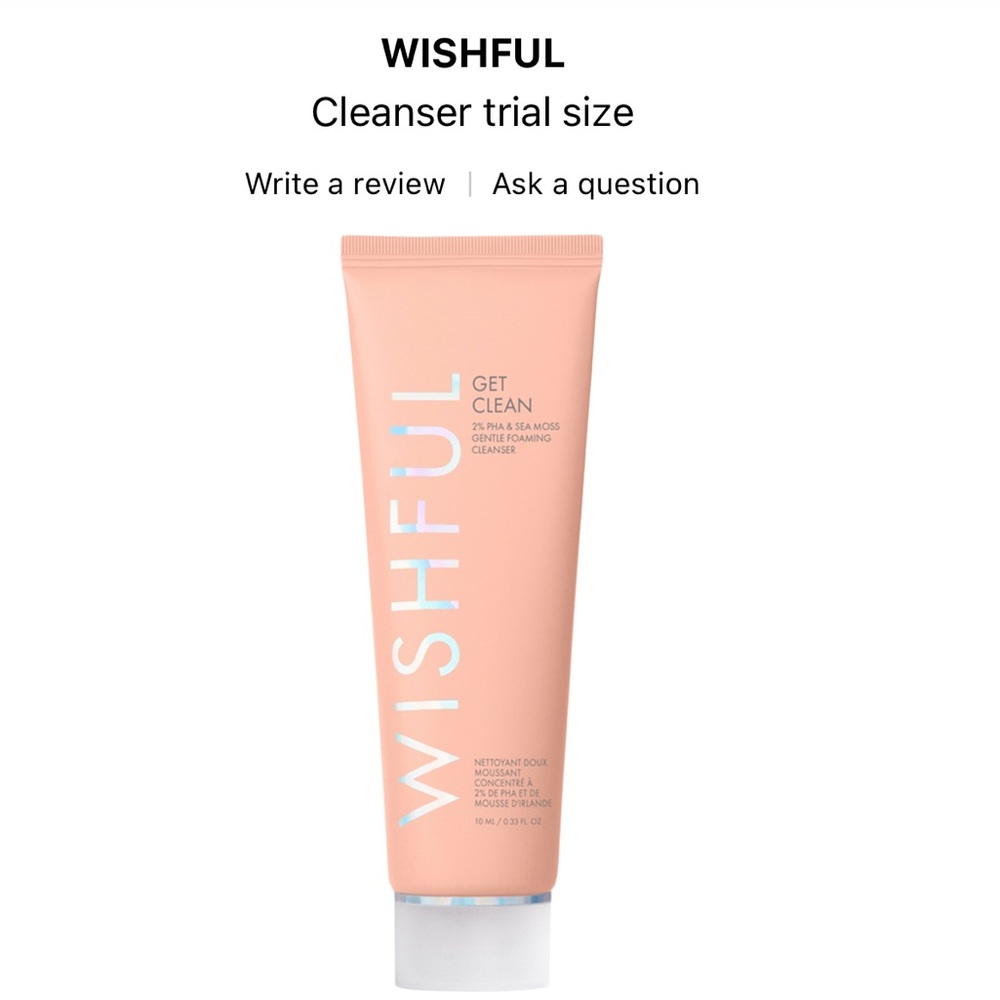 Pick 8/$50 Wishful Get Clean Cleanser🆕deluxe sample size